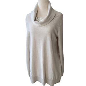 J. Jill Silk Blend Cowl Neck Tunic Top Sz S